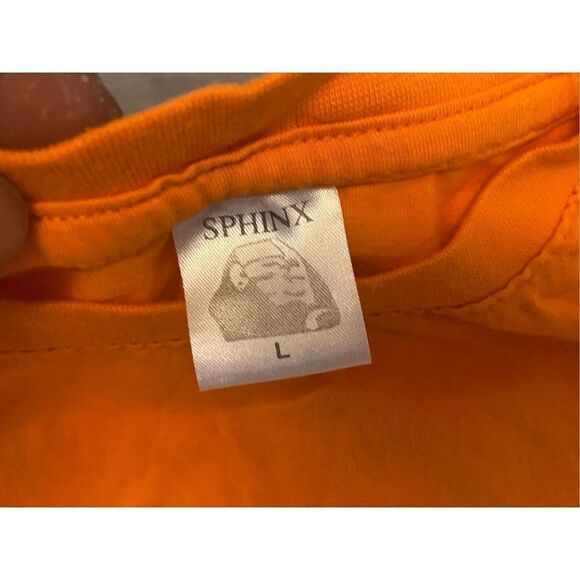 Vintage Egypt Shirt Mens Large Orange Sphinx - Picture 5 of 5